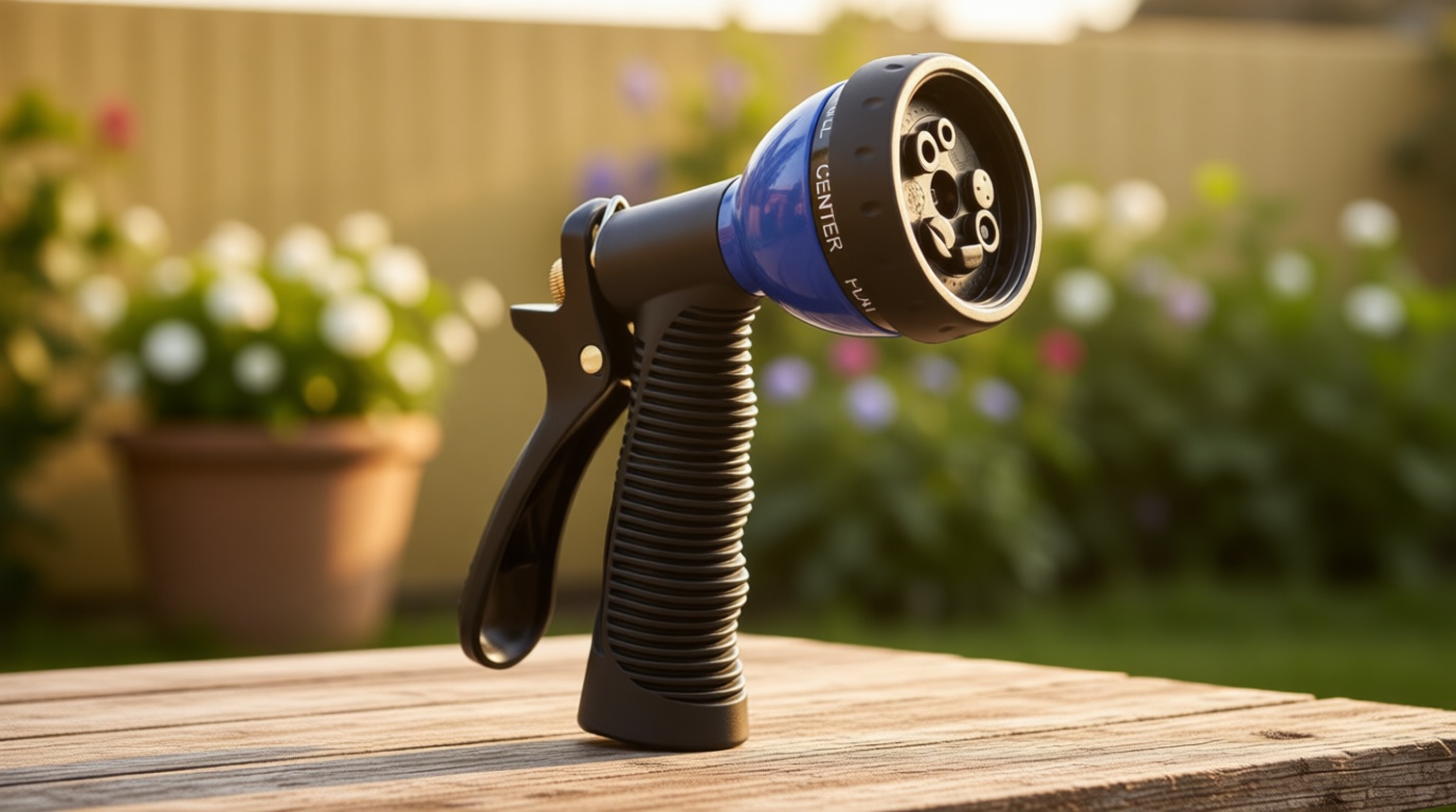 VIKING Hose Nozzle, Garden Hose Nozzle with 8 Spray Patterns, Adjustable and Heavy Duty for Washing Car, Watering Plants, Washing Pets, and Home Use