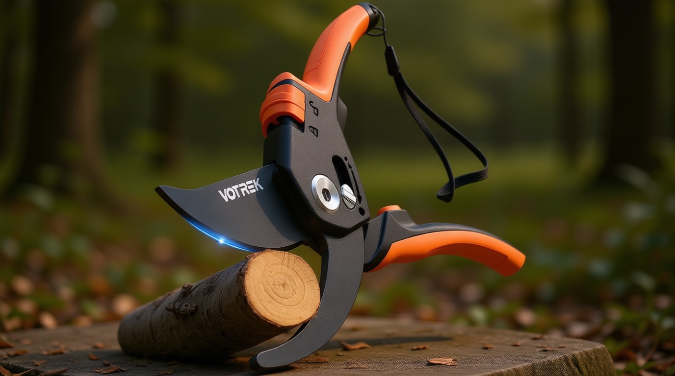 VOTREK® Pruning Shears, [Patented Stepless Handle Opening] - Garden Clippers with Ultra-Sharp SK5 Steel for Weak Hand, Bonsai Scissor Universal Fit for All Hand Sizes, Effortlessly Cut 1-Inch Branches