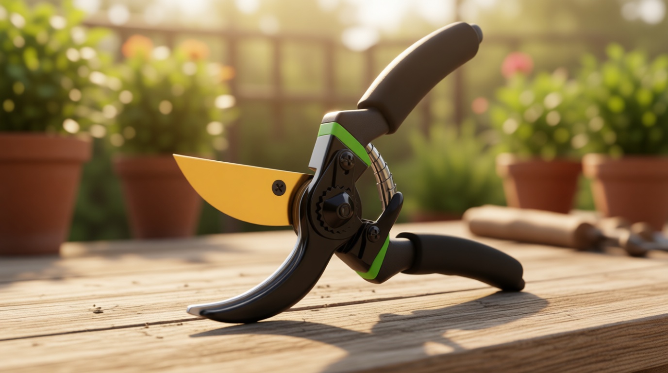 Ultra Sharp Japanese Steel Pruning Shears - Cuts 3X Easier, Weak Hand Arthritis Clippers, Rust-Resistant Titanium Coated Pruner, Effortlessly Cuts 3/4 Inch