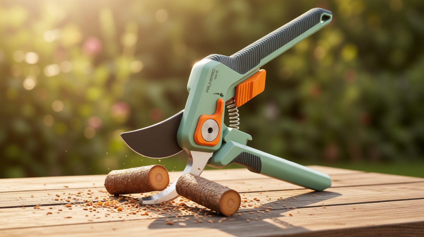 PrunePro Pruning Shears for Gardening Professional Bypass Hand Pruner Up to 1 Inch Cut Capacity Sharp Stainless Steel Blade Garden Scissors Plant Flower Garden Clipper 1 Pack