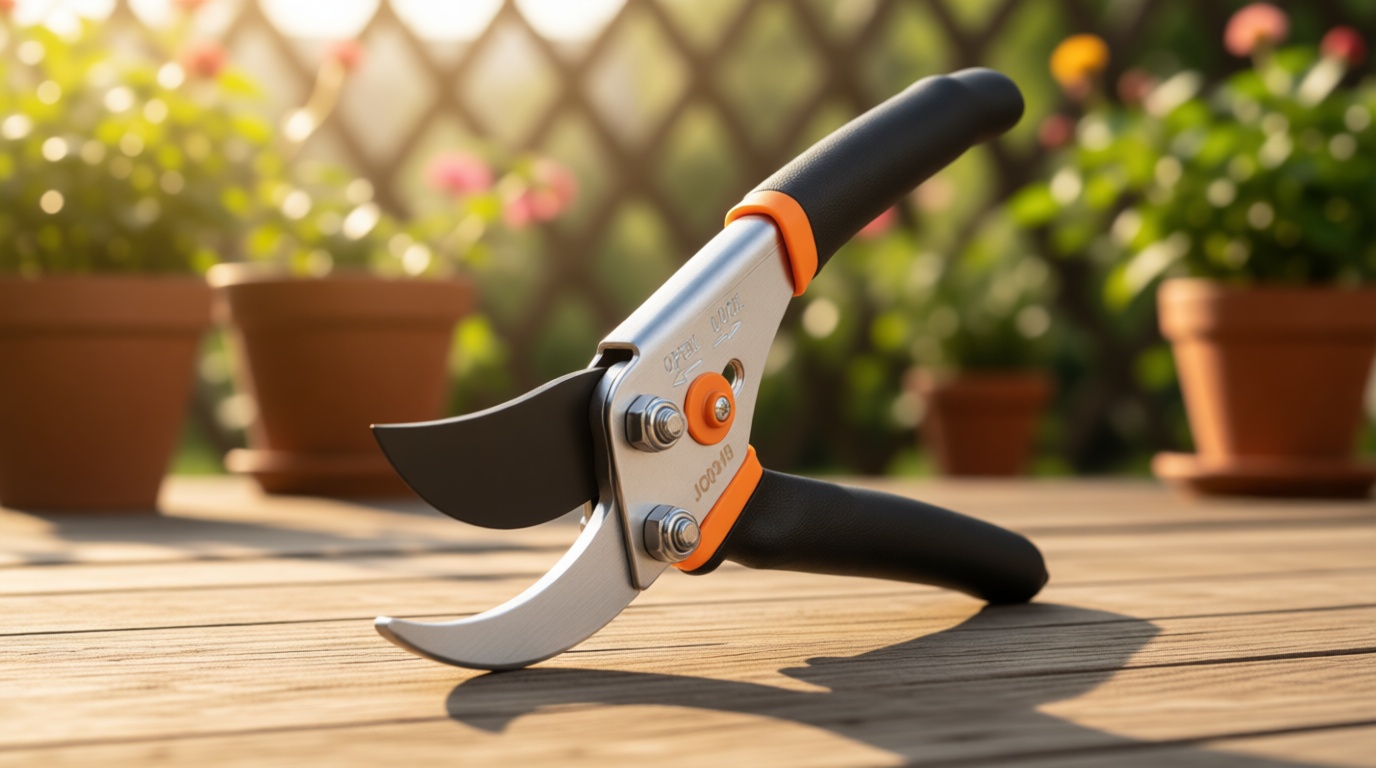 Fiskars Bypass Pruning Shears, 5/8-Inch Cut Capacity Garden Clippers, Gardening Scissors with Sharp, Rust Resistant Steel Blade