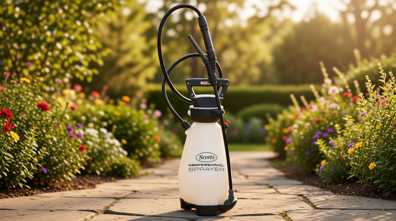 Scotts 2 Gallon Lithium-Ion Battery Powered Sprayer with Pump Zero Technology, Rechargeable Lawn & Garden Tank Sprayer, Model 190567