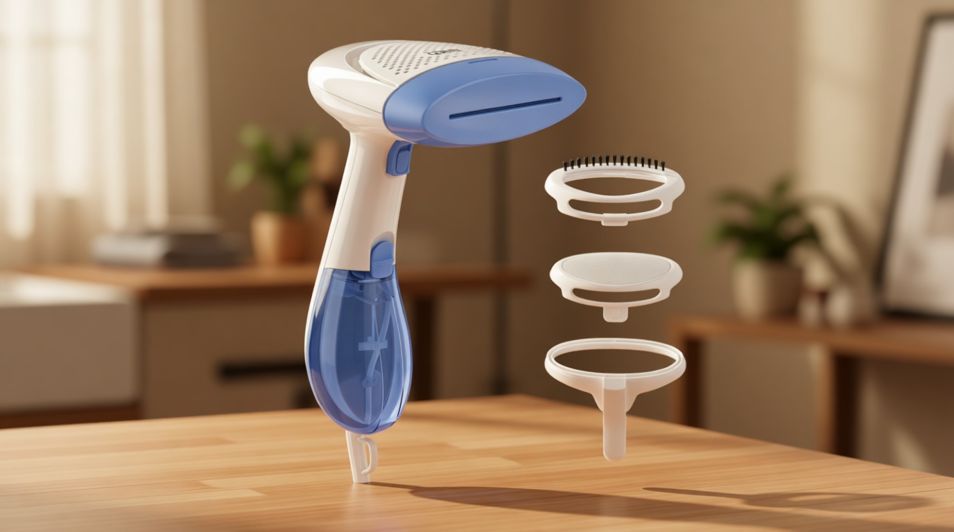 Conair Handheld Garment Steamer for Clothes, ExtremeSteam 1200W, Portable Handheld Design,White/Blue