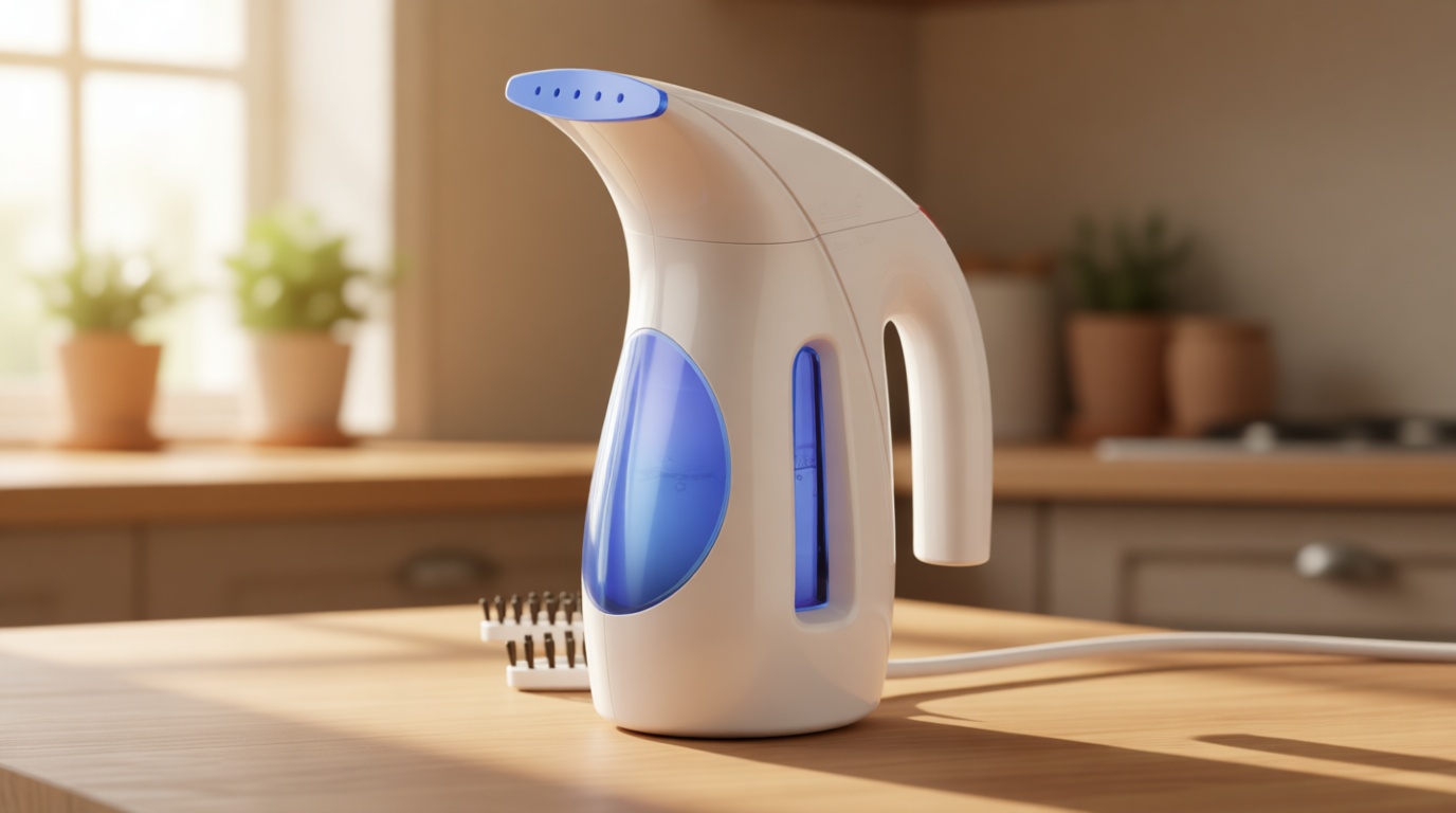 HiLIFE Steamer for Clothes, Portable Handheld Clothing Steamer, 240ml Big Capacity, 700W, Strong Power, Fabric Quick Wrinkle Remover with Brush for Home, Office(ONLY 120V) -Blue