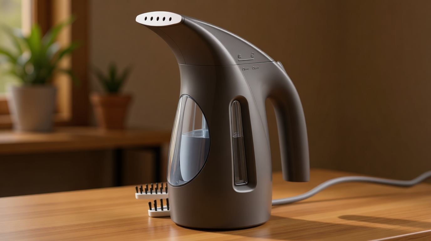 HiLIFE Steamer for Clothes, Portable Handheld Design, 240ml Big Capacity, 700W, Strong Penetrating Steam, Removes Wrinkle, for Home, Office(ONLY FOR 120V)-Black