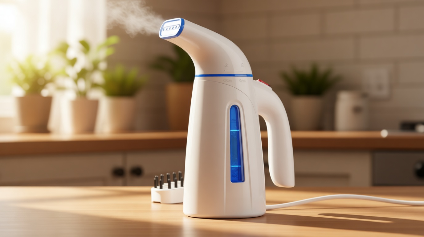OGHom Steamer for Clothes, Handheld Clothing Steamer for Garment, 240ml Big Capacity 700W Portable Travel Steam Iron (Blue)