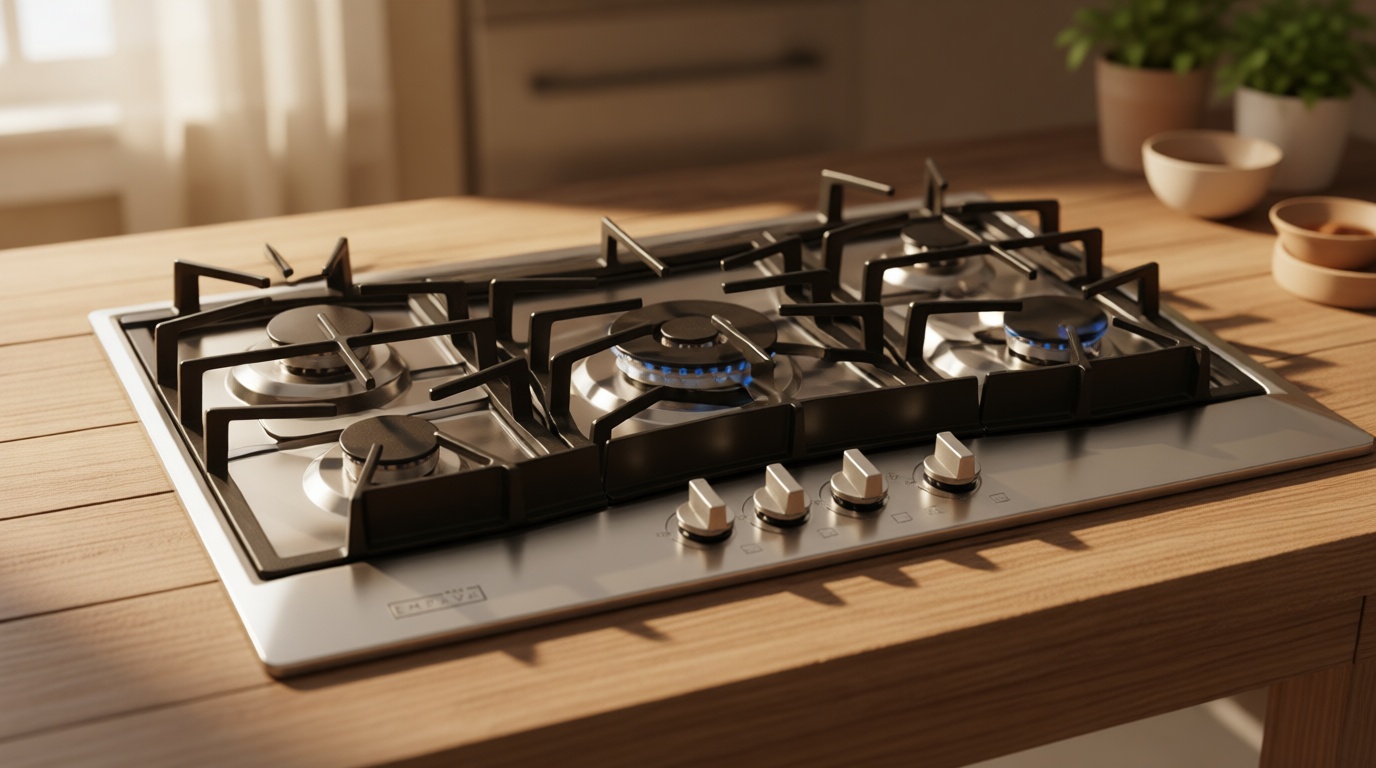 Empava 36 Inch Gas Cooktop with 5 Sealed SABAF Burners, Stainless Steel Built-in Stove Top, Auto Electric Pulse Ignition, Flame Failure Protection, LPG/NG Convertible