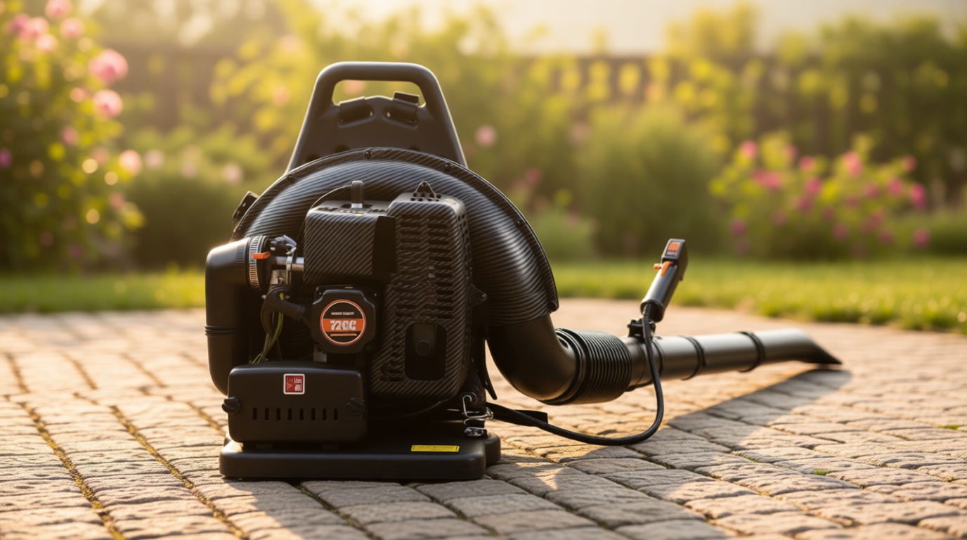 72cc Gas Power Leaf Blower, 2-Stroke Backpack Blower with 230 MPH 760 CFM, Adjustable Speed, Low Noise & Ergonomic Design, Cruise Control for Commercial Lawn Care, Yard Debris & Snow Removal