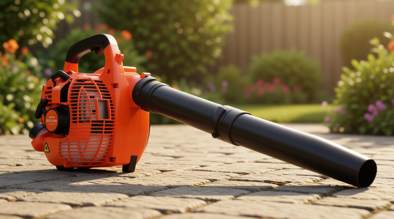Gas Leaf Blower 26cc Handheld, Powerful 2-Cycle Engine, 180 MPH 380 CFM, Lightweight Quick-Start for Lawn Care, Yard Debris & Light Snow (Orange)