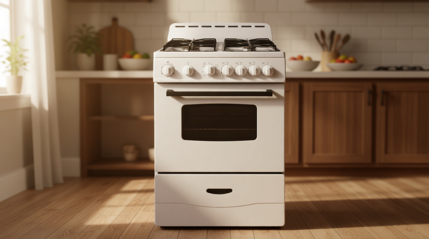 Avanti GR2414CW GR24 24" Compact Gas Range Oven, in White