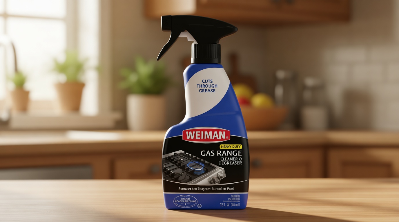 Weiman Gas Range Cleaner and Degreaser, Single, Lemon, 1 Count