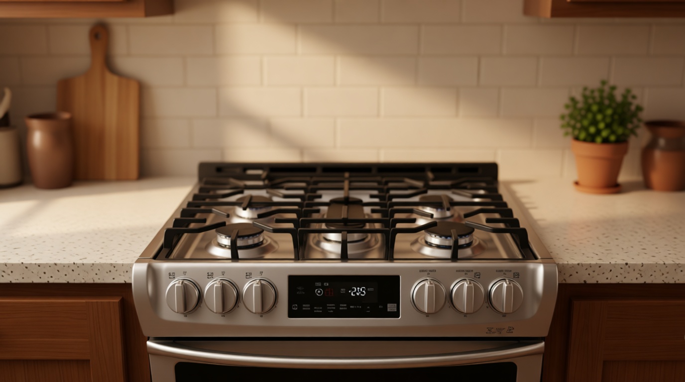 Stove Top Covers for Gas Burners,Non-Stick Stove Guard, Samsung Gas Stove, Reusable Stove Covers (Black, 1-PACK)