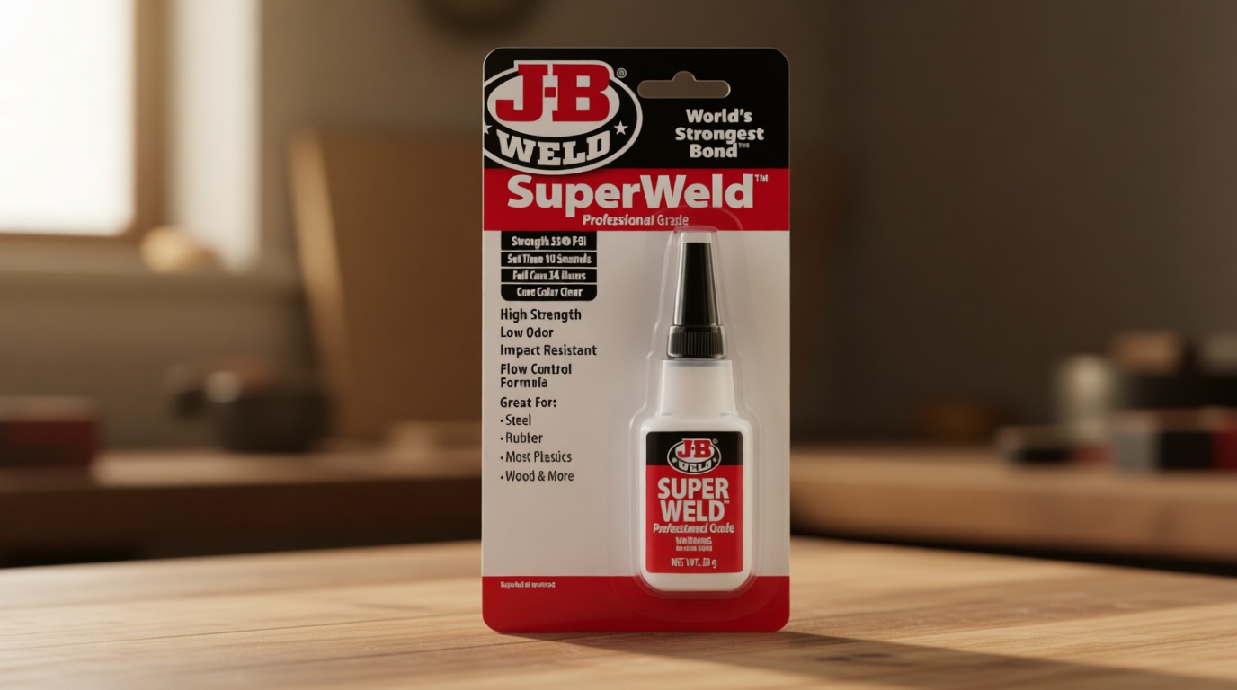 J-B Weld 33120H SuperWeld Glue - Clear Super Glue - 20g