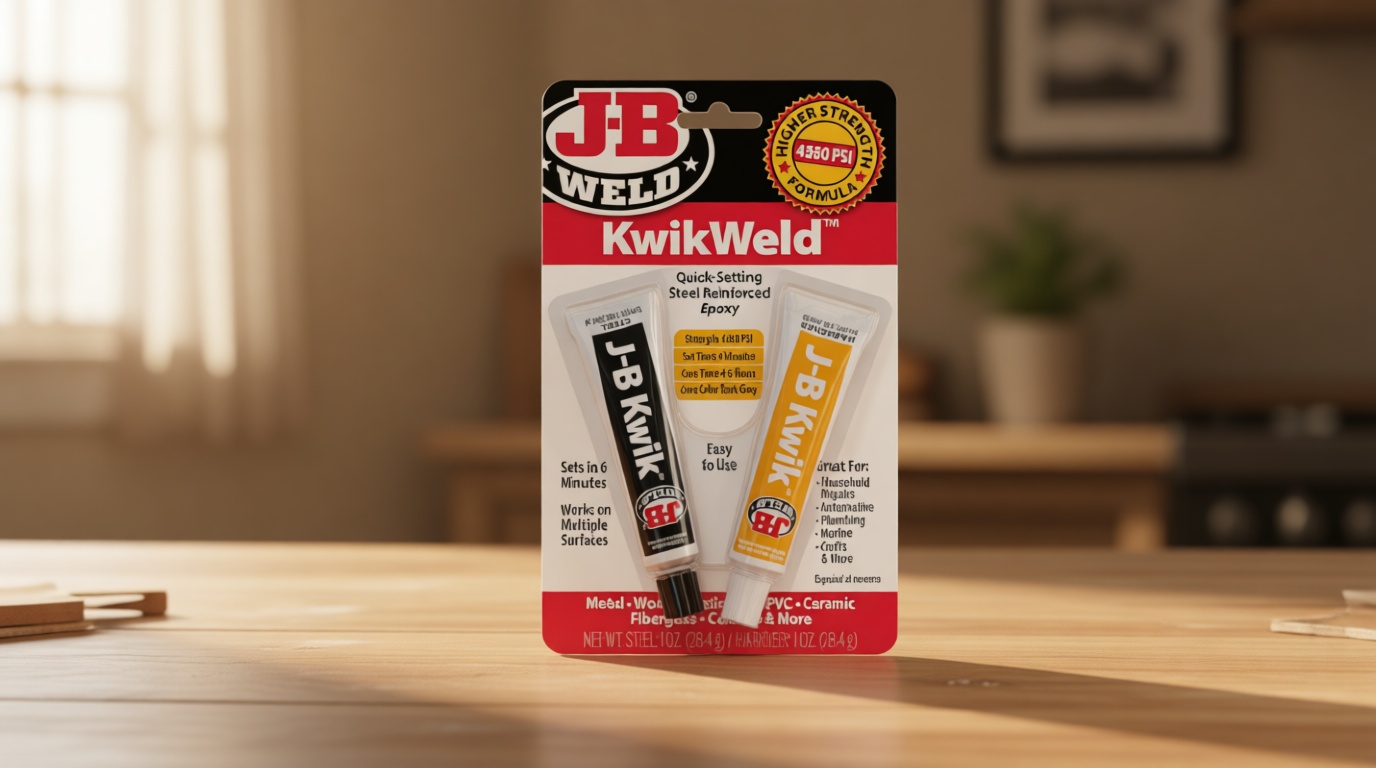 J-B Weld 8276 KwikWeld Quick Setting Steel Reinforced Epoxy - Dark Grey 2 oz
