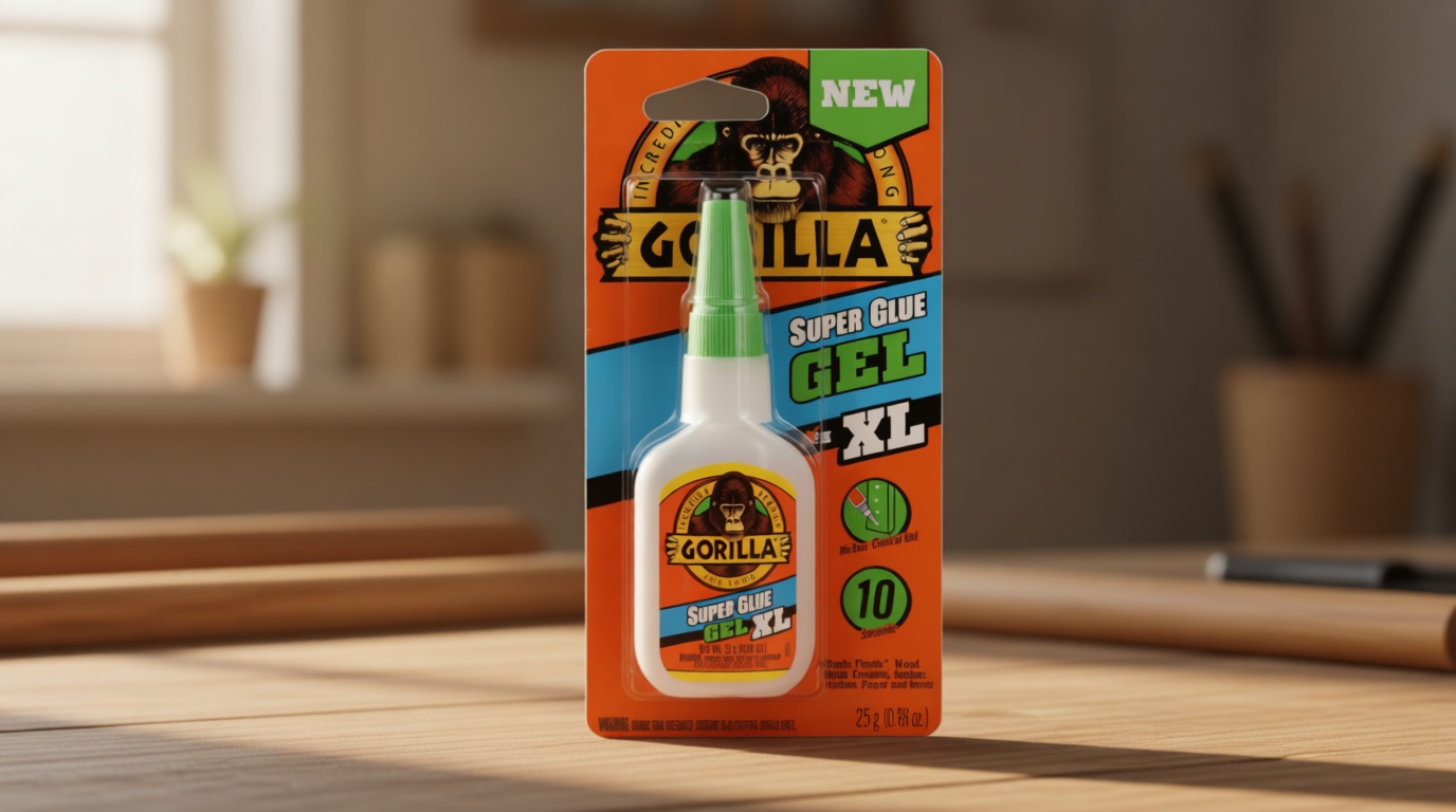 Gorilla Super Glue Gel XL, Clear 25g (Pack of 1) - Fast‑Setting, No‑Drip Control for Precise All‑Purpose Repairs