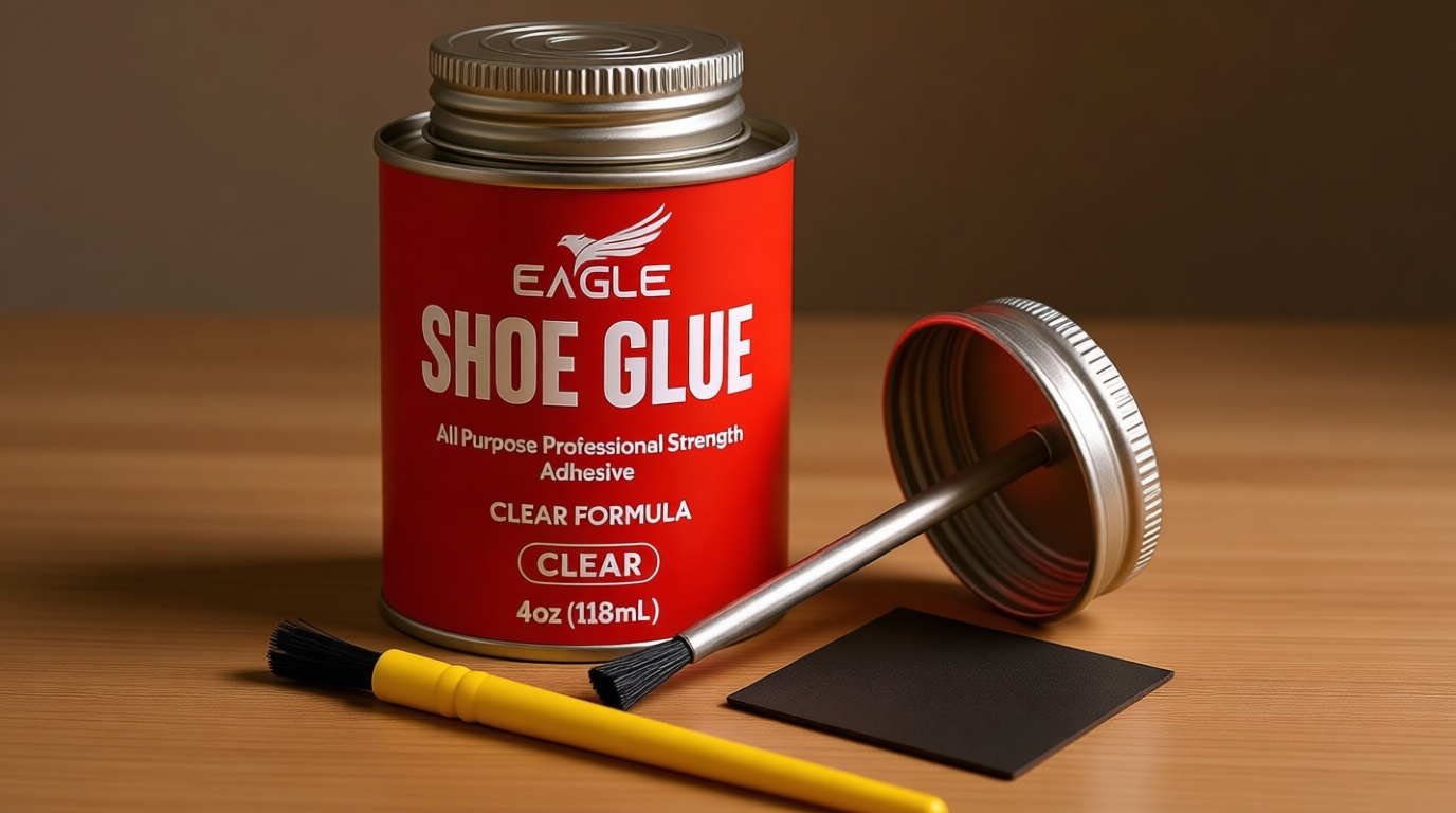 Eagle Eagle Shoe Cement – Heavy Duty Shoe Sole Glue for Repair – Strong Waterproof Shoe Adhesive for Sneakers, Boots, and Rubber Soles – Leather and Rubber Shoe Glue for Sole Repair (4 oz)