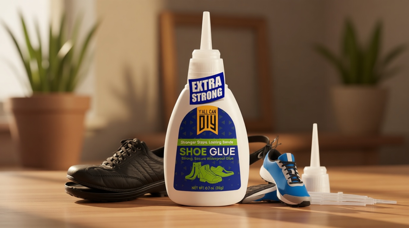 Y'allCanDiy Y’allCanDiy Super Glue for Shoe. Heavy Duty Shoe Adhesive for Shoe Sole Repair and Applicable as Waterproof Boot Shoe Repair Glue. Cyanoacrylate Based CA Glue for Rubber Soles