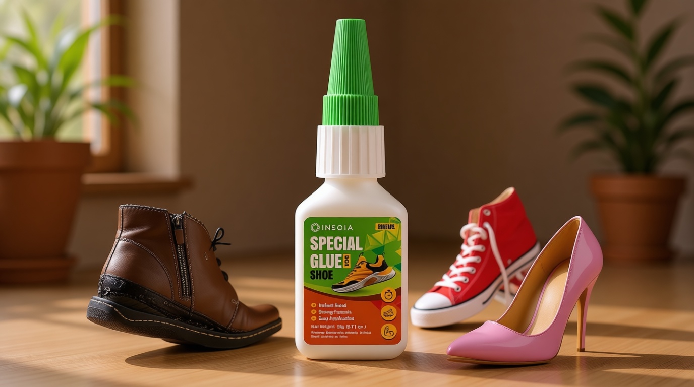 INSOIA INSOIA Clear Super Glue for Shoe Repair, 20g, Waterproof, Strong, Quick Fix, Bonding Shoe Sole, Boots, Sandals, Sneakers, Leather & Footwear Items