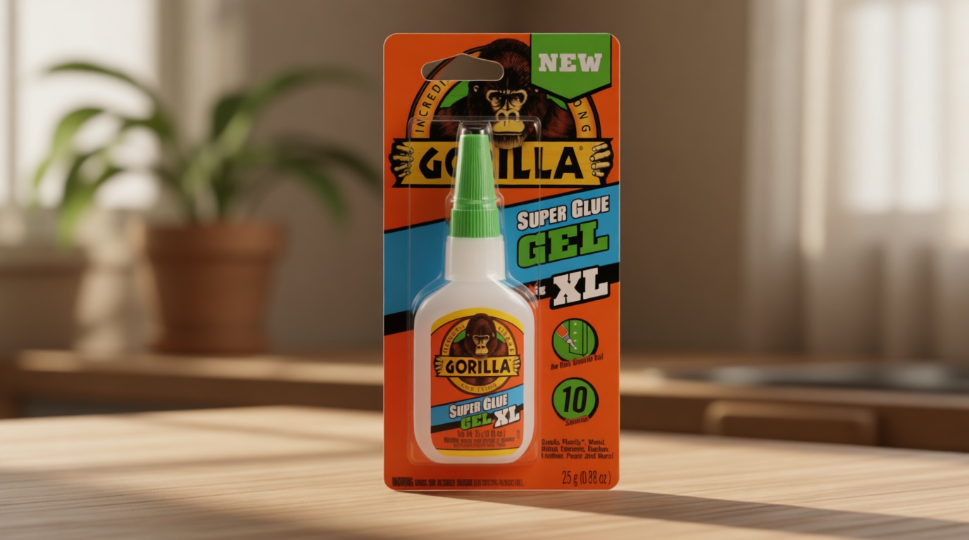 GORILLA Gorilla Super Glue Gel XL, Clear 25g (Pack of 1) - Fast‑Setting, No‑Drip Control for Precise All‑Purpose Repairs