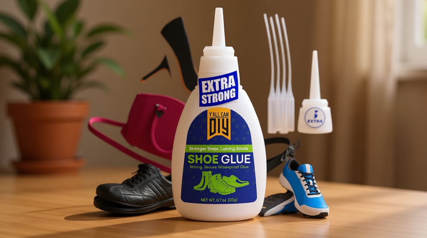 Y'allCanDiy Y’allCanDiy Super Glue for Shoe. Heavy Duty Shoe Adhesive for Shoe Sole Repair and Applicable as Waterproof Boot Shoe Repair Glue. Cyanoacrylate Based CA Glue for Rubber Soles
