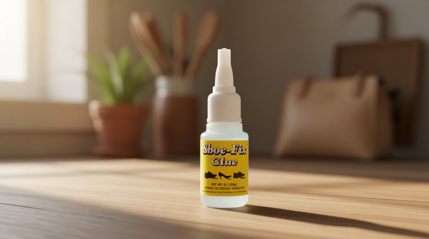 Shoe-Fix Shoe-Fix Glue Professional Grade Repair Adhesive for All Footwear Instant Bond, Clear Drying, Flexible, & Durable for Heels, Sandals, Boots, Shoes, & More (20g Tube)