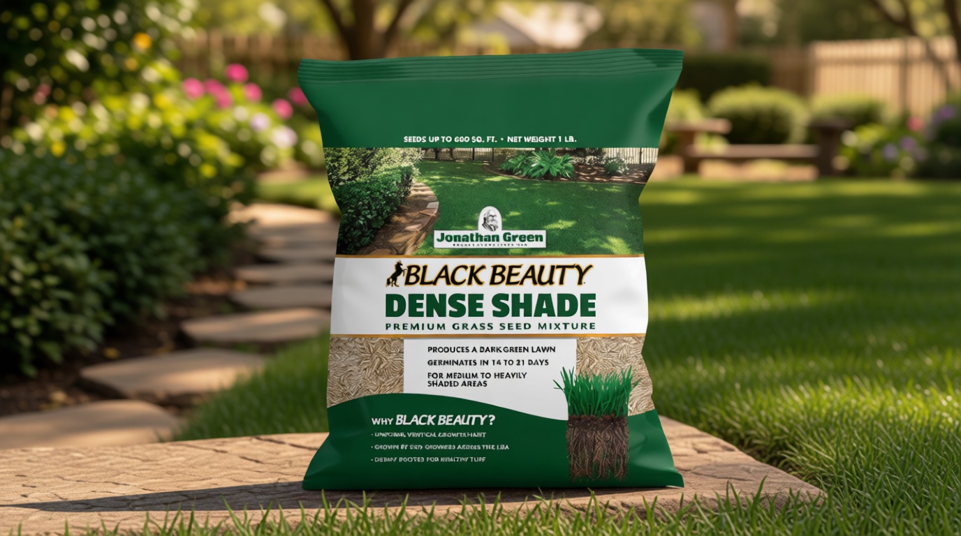 Jonathan Green (10622) Black Beauty Dense Shade Grass Seed - Cool Season Lawn Seed (1 lb)