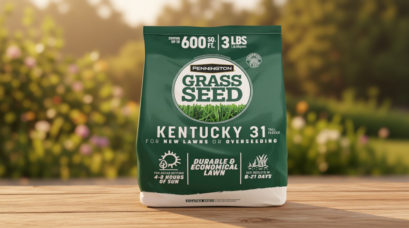 Pennington 100% Kentucky 31 Tall Fescue Penkoted Grass Seed 3 lb