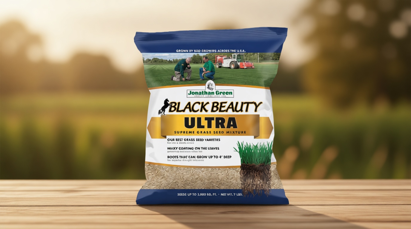 Jonathan Green (10322) Black Beauty Ultra Grass Seed - Cool Season Lawn Seed (7 lb)