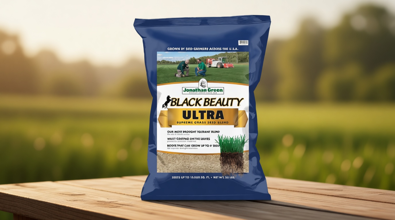 Jonathan Green (10323) Black Beauty Ultra Grass Seed - Cool Season Lawn Seed (25 lb)