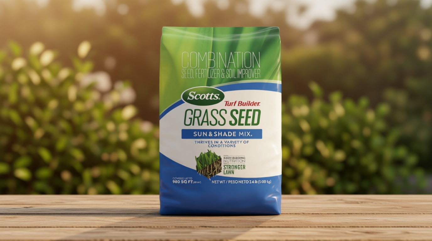 Scotts Turf Builder Grass Seed Sun and Shade Mix 2.4 lb