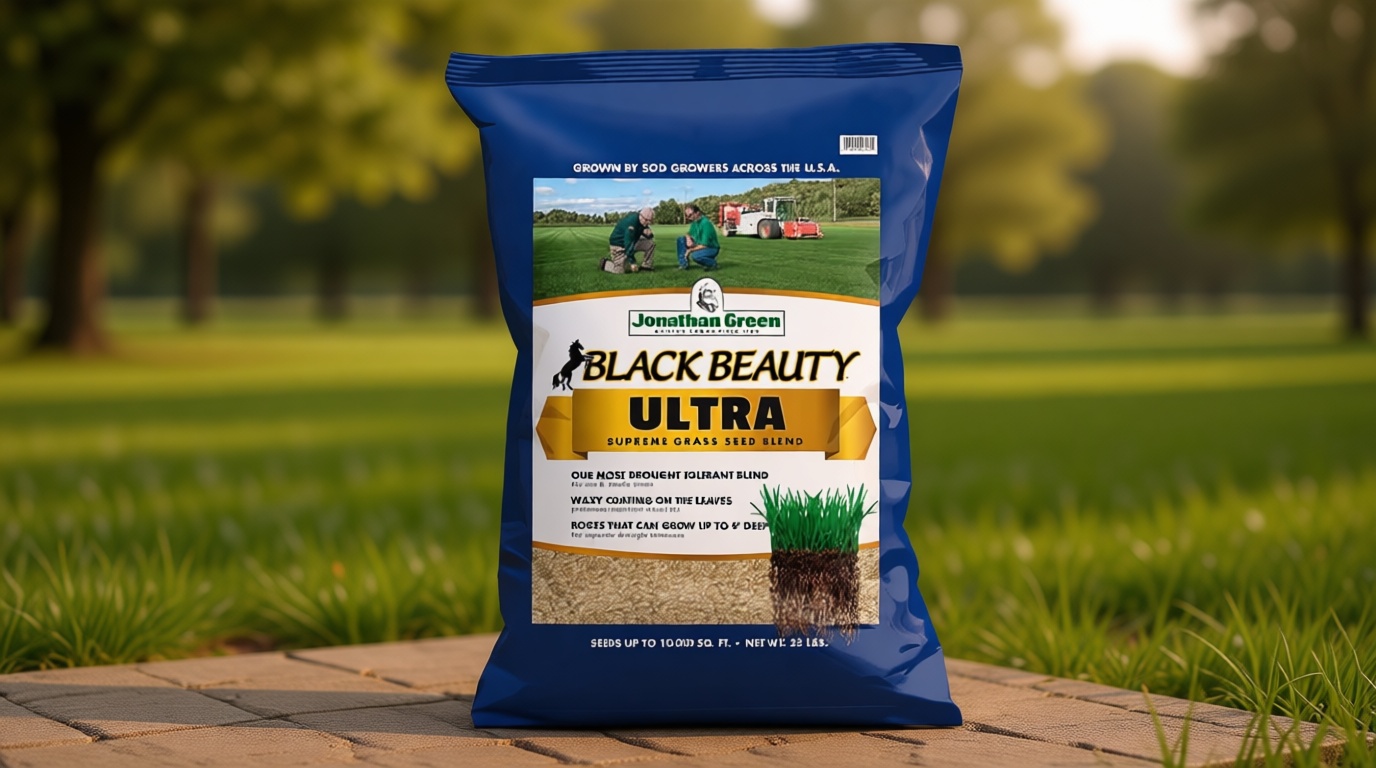 Jonathan Green (10323) Black Beauty Ultra Grass Seed - Cool Season Lawn Seed (25 lb)