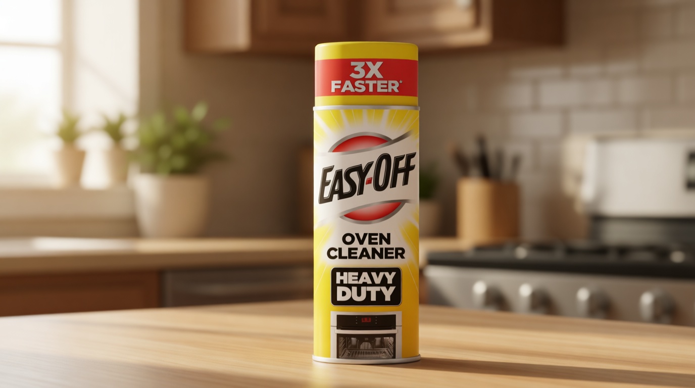 Easy-Off Heavy Duty Oven Cleaner Foam, Removes Grease & Burned-On Food, For Ovens, Grill Grates & More 14.5oz