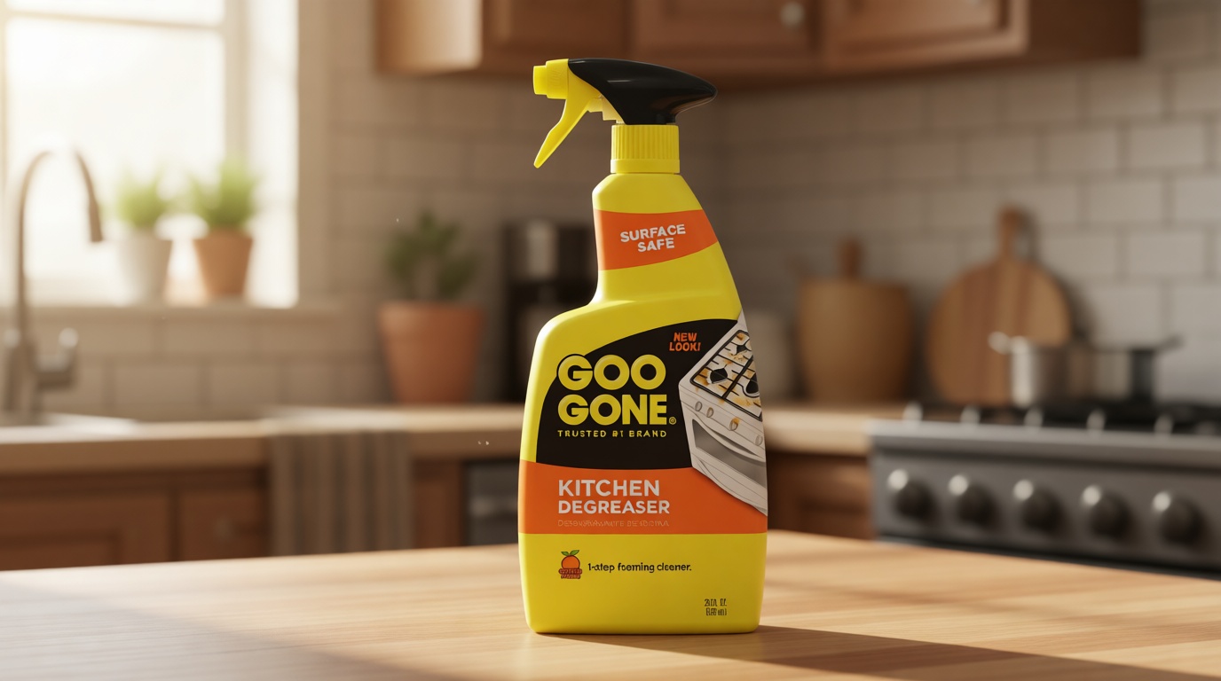 Goo Gone Kitchen Degreaser - Removes Kitchen Grease, Grime and Baked-on Food - 28 Fl. Oz.