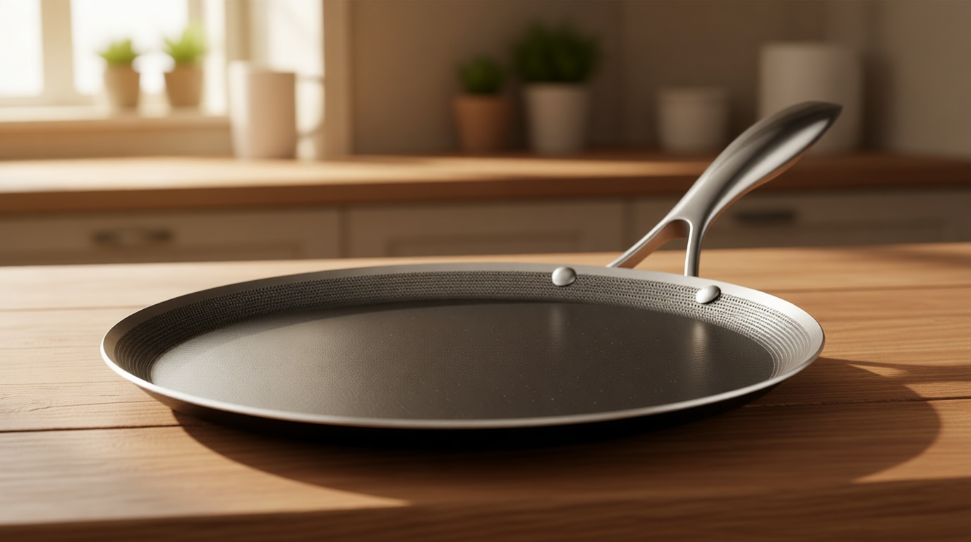 HexClad Hybrid Nonstick 13-Inch Griddle Pan, Stay-Cool Handle, Dishwasher-Friendly, Oven-Safe Up to 900°F, Induction Ready, Compatible with All Cooktops