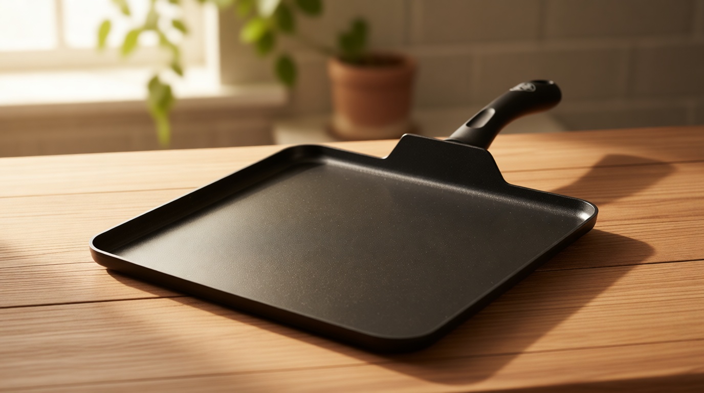 GreenLife Soft Grip Diamond Healthy Ceramic Nonstick 11" Griddle Pan, PFAS-Free, Dishwasher Safe, Black