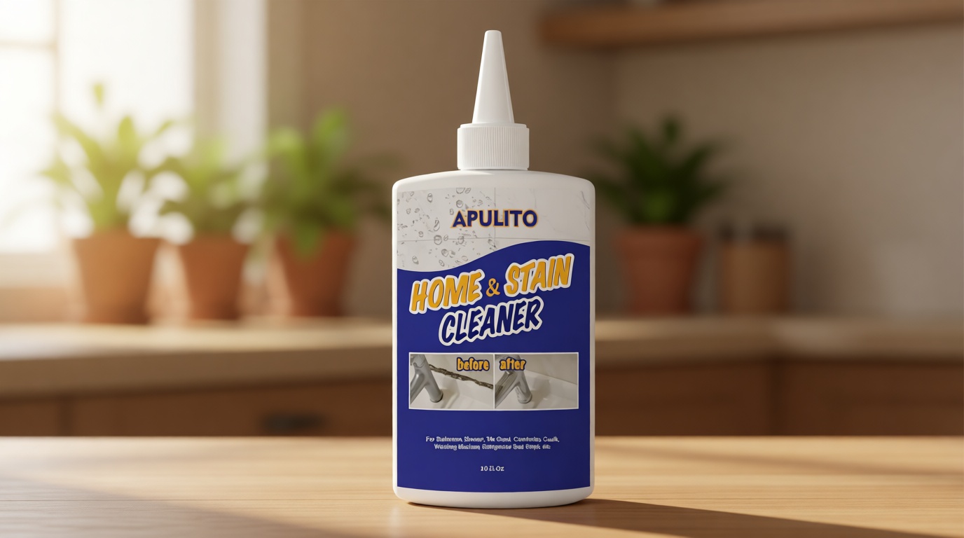 APULITO Household Cleaner Gel for Bathroom Shower Kitchen Tile Grout, Sinks Countertops 10 Fl Oz (Pack of 1)