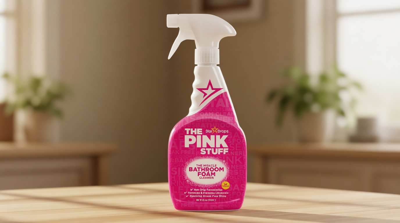 Stardrops - The Pink Stuff - Miracle Bathroom Foam Cleaner 750ml - Baths, Tiles, Soap Scum, Limescale, Streak Free