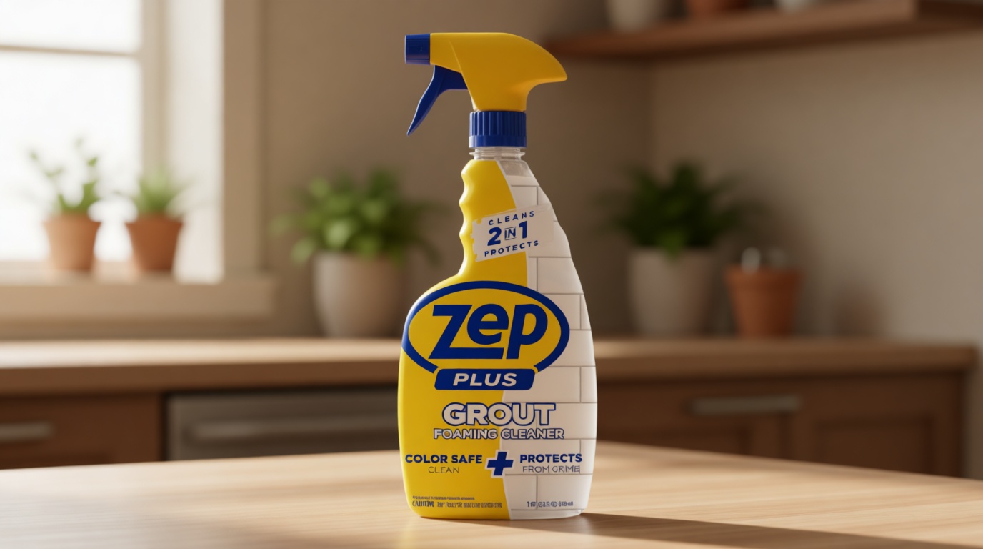 Zep Plus Grout Foaming Cleaner - 32 Fl OZ - R54212-2-in-1 benefits clean while protecting grout from water, dirt and grime