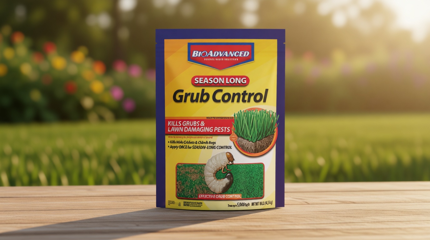 BioAdvanced Season Long Grub Control Granules - Kills Grubs, Mole Crickets, Cinch Bugs, and More - Creates Protective Zone - 10 lb Bag