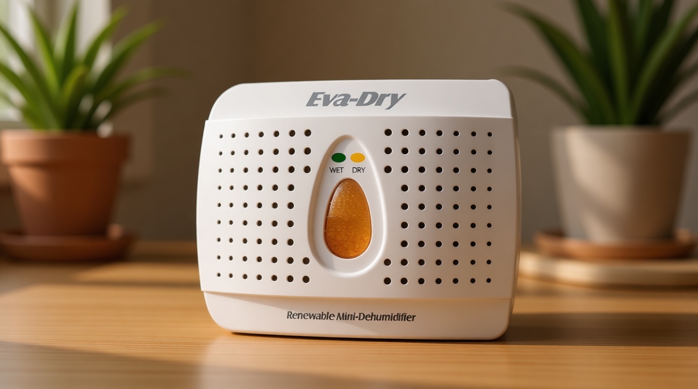 Eva-Dry Wireless Mini Dehumidifier, White (E-333)