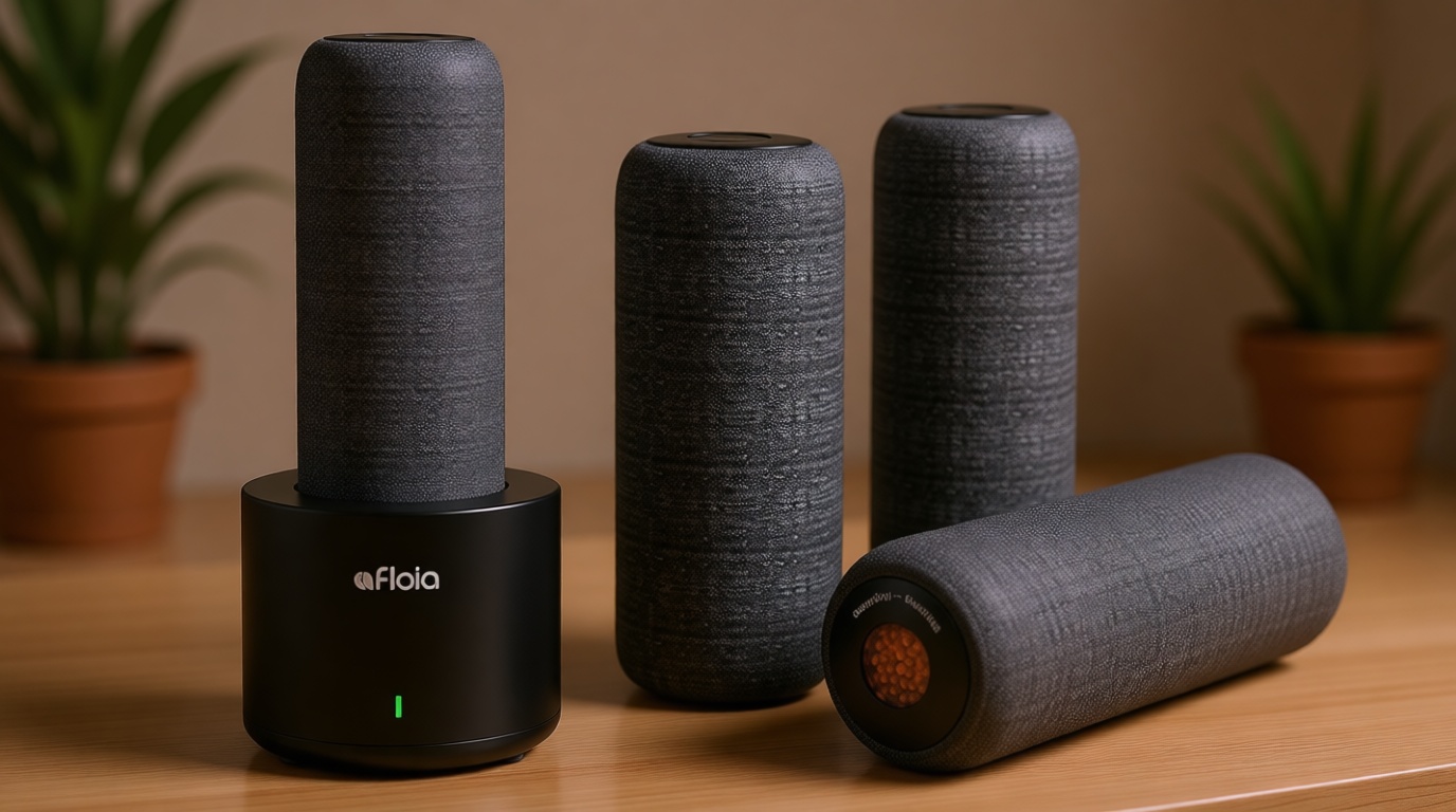 Afloia Rechargeable Cordless Gun Safe Dehumidifier with Heating Base, Mini Quiet Portable Dehumidifier for Spaces Like Room, Bathroom, Closet, Car, RV, Boat, TOPZ 4+1