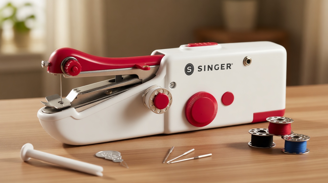 SINGER Stitch Sew Quick Portable Mending Machine - Single Thread Machine for Quick Repairs