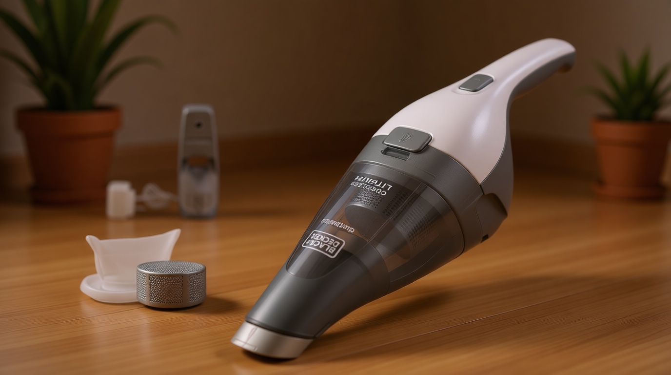 BLACK+DECKER dustbuster Cordless Handheld Vacuum, Portable Car Vacuum Cordless Rechargeable, Wall Mount, Strong Suction QuickClean (HNVC215B10)
