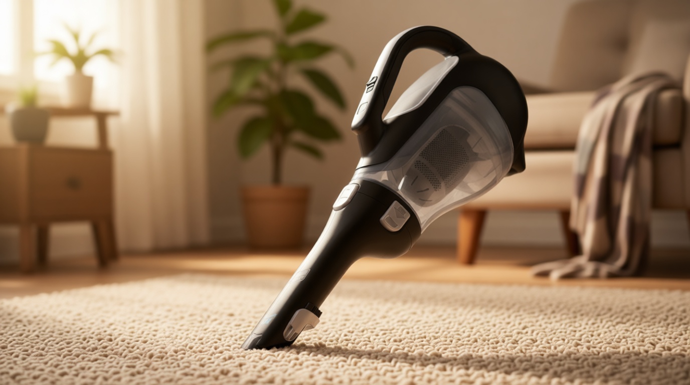 BLACK+DECKER dustbuster 20V Hand Vacuum Cordless Rechargeable, Car Vacuum Portable, Powerful Suction AdvancedClean Hand Vac with Extendible Crevice Tool, Flip-Up Brush and Charging Base (BDH2000L)