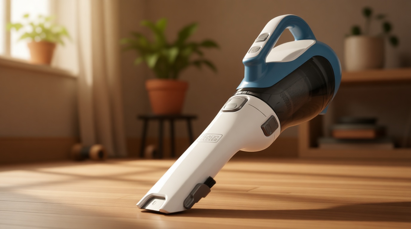 BLACK+DECKER dustbuster AdvancedClean Handheld Vacuum Cordless, Compact Home and Car Vacuum with Crevice Tool, Rotating Nozzle and Charging Station, Large Dust Bowl (CHV1410L)