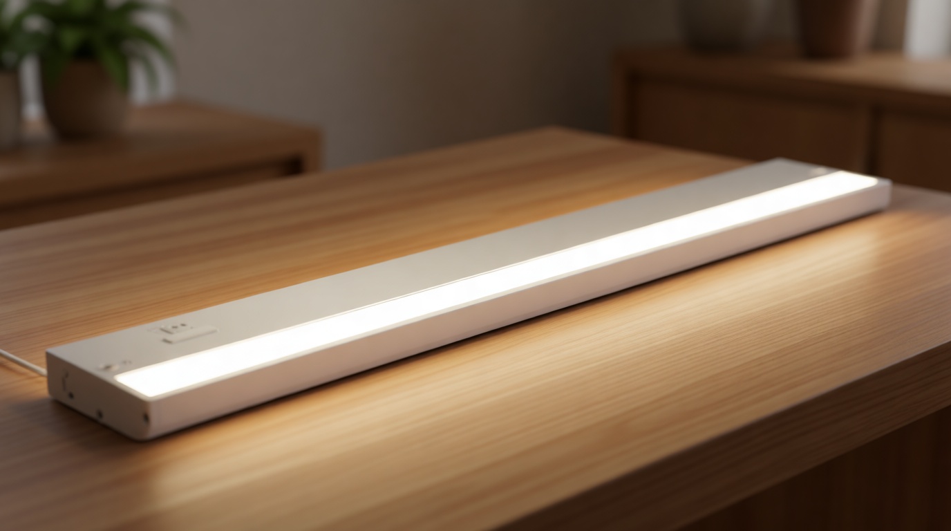 LED Under Cabinet Lighting Hardwired - 3CCT 24 Inch White Finish - Undercabinet Lights for Kitchen - Linkable Undercounter Dimmable Plug in Light or Hard Wired - Under Counter Fixture Direct Wire