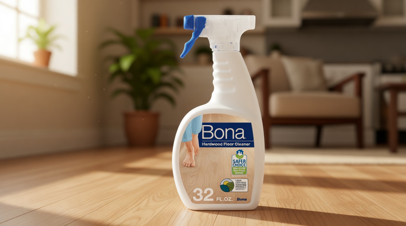 Bona Hardwood Floor Cleaner Spray - 32 fl oz - Residue-Free Floor Cleaning Solution for Wood Floors U.S. EPA Safer Choice EWG Verified