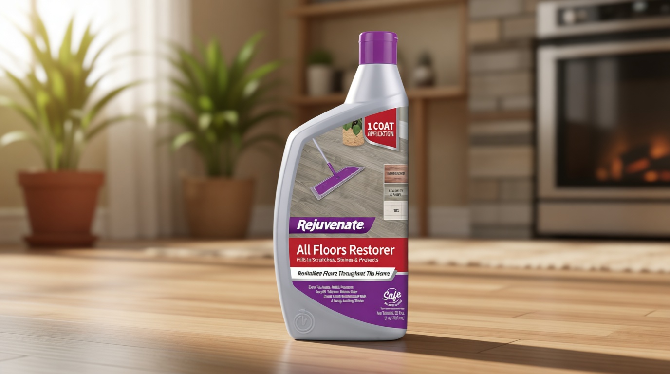 Rejuvenate All Floors Restorer Fills Scratches, Shines And Protects All Floor Types, Including Hardwood, Laminate, Vinyl And Tile, 32 Ounces