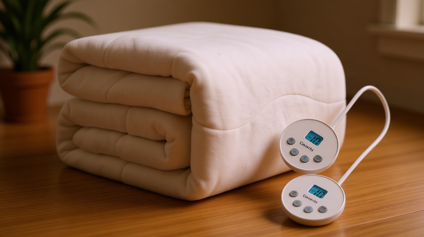 Heated Quilted Wave Mattress Pad,Queen Size Dual Control,Soft Bed Warmer,10 Heat Settings,1-12 Hours Auto-Off,Fast Heating,ETL Certified,Machine Washable,Fit Up to 18" Deep Pocket,60"x80" OEKO-TEX STANDARD 100