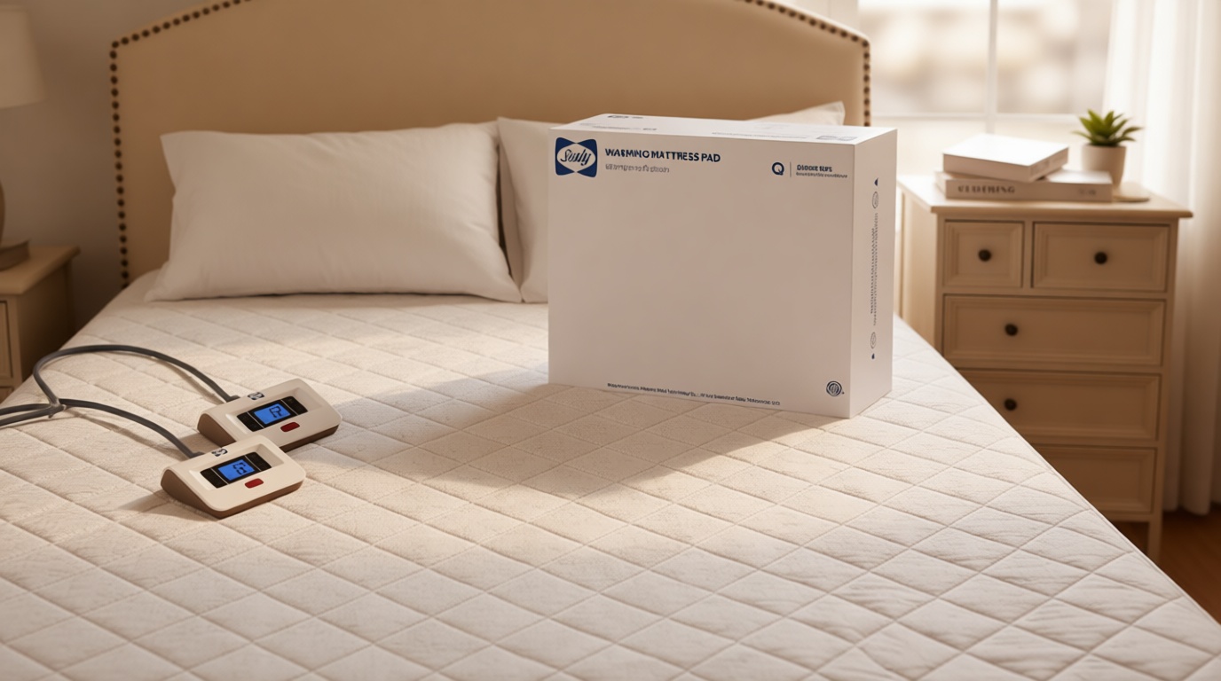 Sealy Heated Mattress Pad Queen Size with Plush Top, Coral Fleece Electric Bed Warmer with Dual Controller, 10 Heat Settings & Auto Off 1-12 Hours, Fit Up to 17" Deep Pocket, Machine Washable 60"x80" OEKO-TEX STANDARD 100